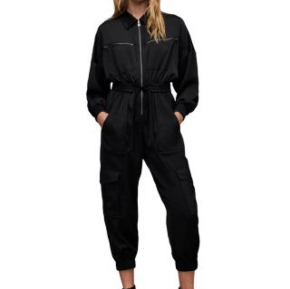 All Saints Charli Utility Cargo Jumpsuit for Women